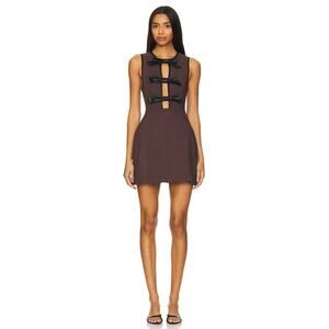weworewhat short sleeve fit & flare mini dress WeWoreWhat Drop Waist Bubble Mini Dress